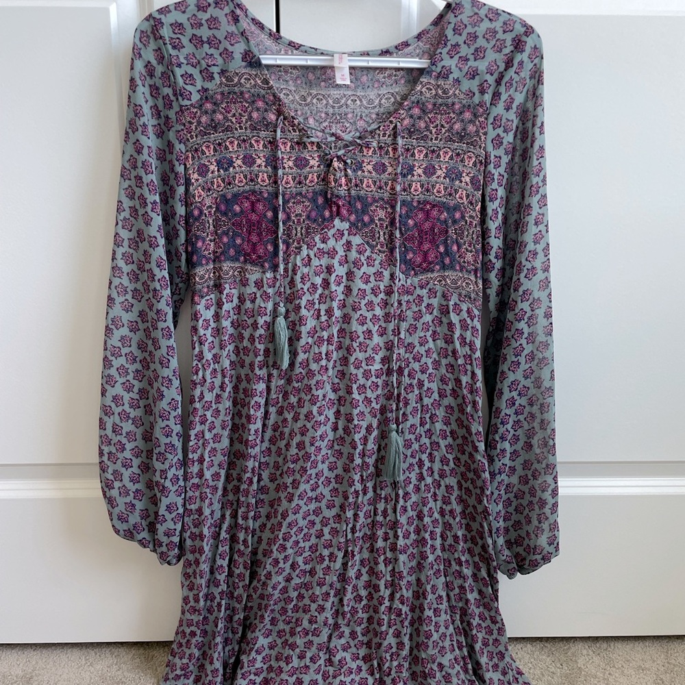 Bohemian Blue & Purple Dress